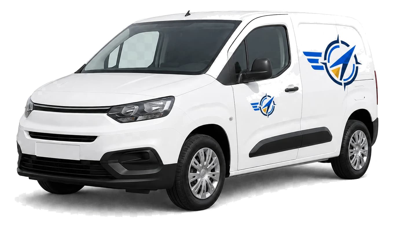 Small Van in Esa Couriers livery
